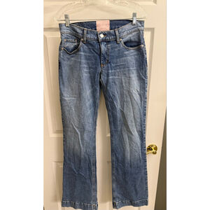 Revice Denim Jeans Bootcut, Heart shape Pockets, Flag on Waistband Size 27